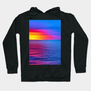 PRETTY COLORFUL OCEAN SUNSET Hoodie